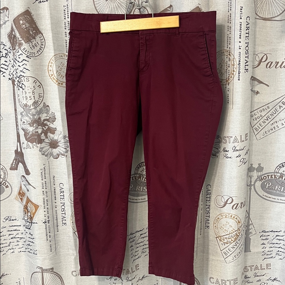 Kut from the Kloth Women's Burgundy Capris